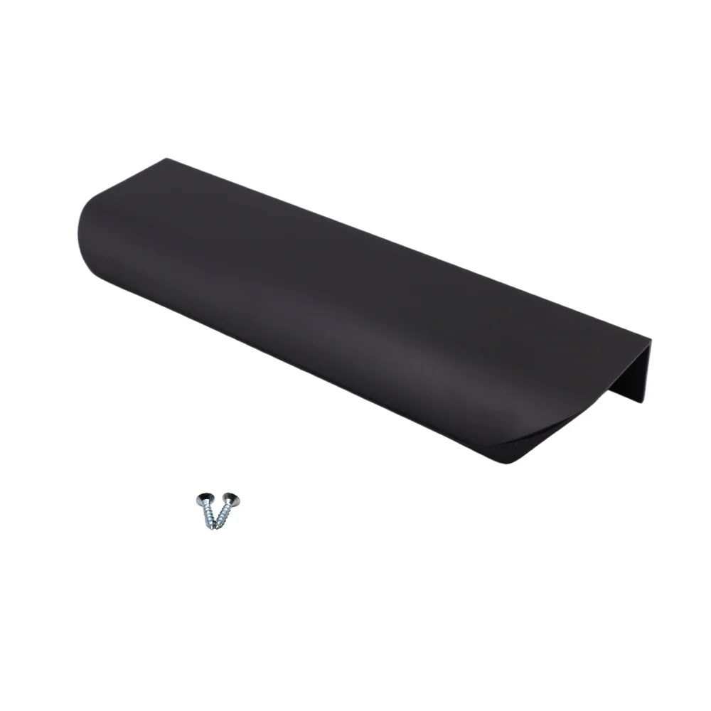 Poignée profilée rond Edge 128mm (Longueurs totales 148mm) - Noir Mat – Image 2